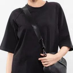 URBANICE Round Neck Drop-Shoulder Sleeves Cotton Oversized T-shirt image 2