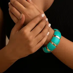 The Jewellery Tale Women Gold-Plated Bangle-Style Bracelet-picture-38