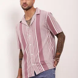 SHOWOFFFF Men Comfort Striped Casual Shirt-picture-23