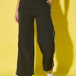 QIOA Women Relaxed High-Rise Joggers Trousers-image-88
