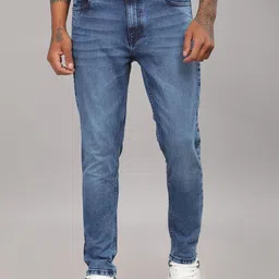 PAUL STREET Men Urban Slim Tapered Fit Light Fade Stretchable Jeans image 1