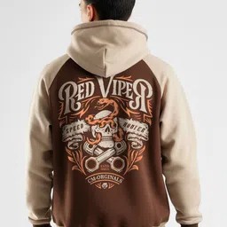 Crazymonk Men Typography Printed Long Sleeves Hooded Sweatshirt-image-19