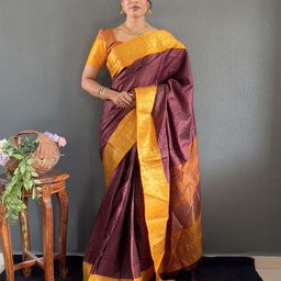 LeeliPeeri Designer Checked Zari Saree-picture-2