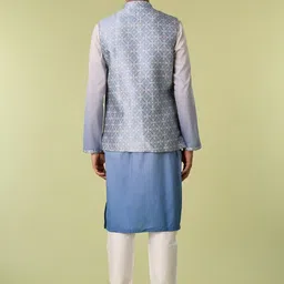 Diwas by Manyavar Men Regular Kurta with Pyjamas image 4