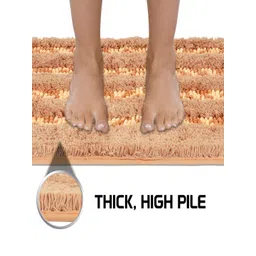 HOKIPO Brown Large 50x80cm Soft Microfiber Bath Mats For Bathroom AR-3478-BR image 4