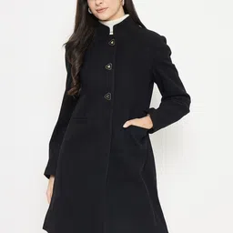 Madame Stand Collar Longline Overcoat-picture-48