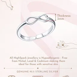 HighSpark 92.5 Sterling Silver Adjustable Toe Ring image 4