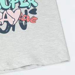 max Girls Printed V-Neck Applique T-shirt image 5