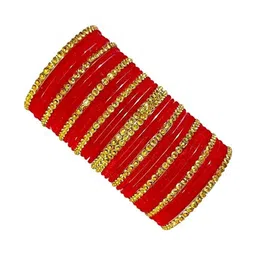 VMENTERPRISE Set of 34 Stones Studded Bangles-picture-21