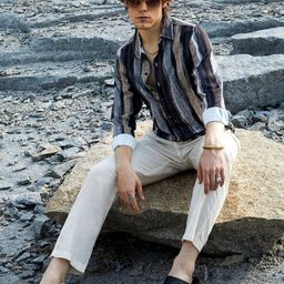 Campus Sutra Men Comfort Striped Casual Shirt-picture-11