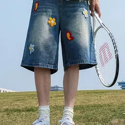 StyleCast x Revolte Men Washed Regular Fit Cotton Denim Shorts-picture-15