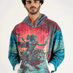 Clazzey Graphic Printed Hooded Long Sleeves Pullover Sweatshirt-picture-37