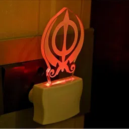 1ST TIME Red & White Acrylic Abstract Shaped Shaped Wall Lamp image 5