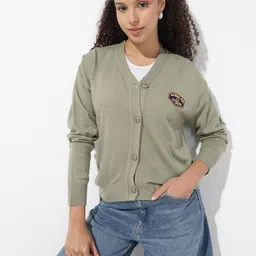 The Roadster Life Co. V-Neck Long Sleeves Cardigan-picture-10