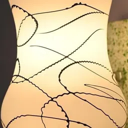 SOMIL Black Glass Cylinder Printed Wall Lamps-picture-29