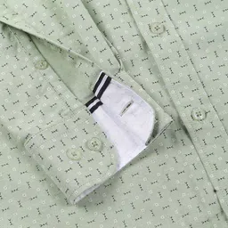 Kenneth Cole Men Premium Slim Fit Conversational Printed Spread Collar Cotton Casual Shirt image 2