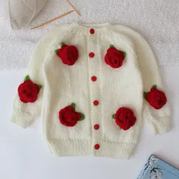 Woonie Unisex Kids Cardigan with Applique Detail-picture-11