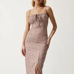 Happiness istanbul Floral Printed Sheath Dress-picture-36