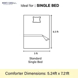 Monte Carlo Green & Brown Floral Printed Heavy Winter 180 GSM Single Bed Blanket image 2