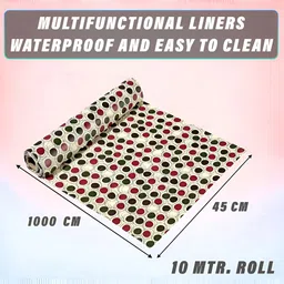 Aura Cream-Coloured Set of 1 Water Resistant Shelf Liner Organisers image 2