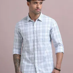 RIGS AND RAGS Men Regular Classic Fit Checked Cotton Casual Shirt-picture-19
