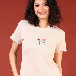 V-Mart Women Drop-Shoulder Sleeves T-shirt-image-77