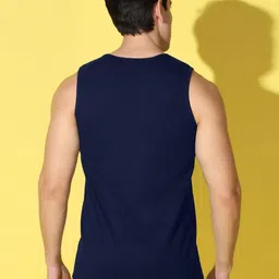 WOOSTRO Men Pack of 2 Typography Printed Round Neck Cotton Slim Fit Sports T-shirts image 3