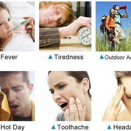 trk impex Fever Cooling Gel Sheets Comfortable And Healthy The Skin Fast Cooling 10StripsFace Shaping Mask image 5