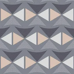 FURNOFY Multicoloured Geometric 130 GSM Super Fine King Bedsheet with 2 Pillow Covers image 4