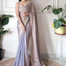 Branzios Sequinned Tissue Saree-picture-12