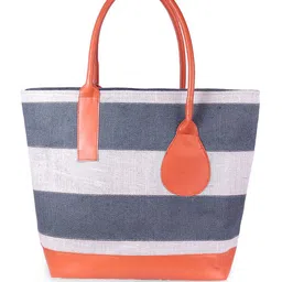 FOONTY Striped Shopper Tote Bag image 5