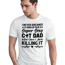 Seekbuylove Men Bio Finish Typography Printed Pure Cotton T-shirt-image-58