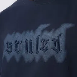 The Souled Store Men Typography Printed Round Neck Pure Cotton Oversized T-shirt image 3