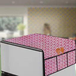 The Furnishing Tree Pink Plastic Refrigerator Cover-picture-10