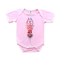 Cute Pals Infants Kids Happy Shivratri Printed Cotton Envelope Neck Bodysuit-image-19