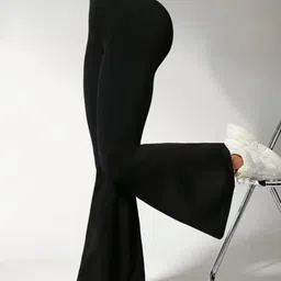 Next One Women Smart Flared High-Rise Bootcut Trousers image 4