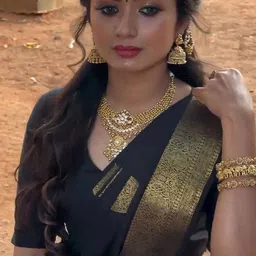 Anjaneya Sarees Woven Design Zari Silk Blend Banarasi Saree image 5