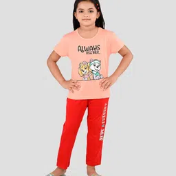 Here&Now X Denikid Girls Paw Patrol Printed Pure Cotton T-shirt with Trousers-picture-46