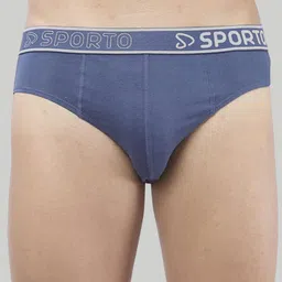 Sporto by Macho Pack Of 4 Cotton Mid-Rise Basic Briefs image 5