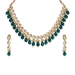 Joy of Jewels Silver-Plated Alloy American Diamond Necklace & Earrings image 4