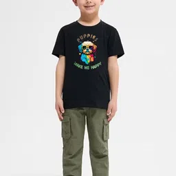 Double F Feel The Fashion Boys Black Tshirts image 2