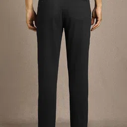 Louis Philippe Men Pleated Mid-Rise Regular Fit Formal Trousers image 3