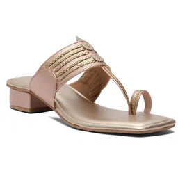 ERIDANI Embellished Ethnic Block Sandals image 4