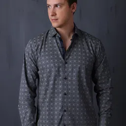 FILO HEVIS Men Classic Opaque Printed Casual Shirt-image-6