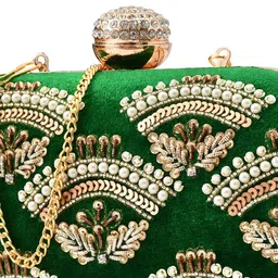 FOR THE BEAUTIFUL YOU Embellished Box Clutch image 4