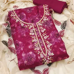 SAINOOR Semi-Stitched Dress Material-picture-26