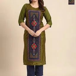 SZN Women Floral Printed Indie Florals Crepe Kurta-picture-21