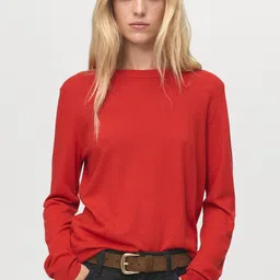 MANGO Round Neck Knitted Pullover-picture-35