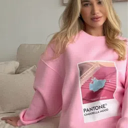 LULU & SKY Women Printed Pullover Sweatshirt image 5