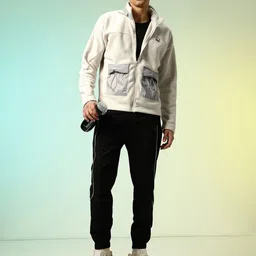 HRX by Hrithik Roshan Mock Collar Front-Open Sweatshirt image 3